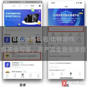 Bitpie热钱包 比特派钱包安全可靠，资产完全自主掌控