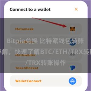 Bitpie兑换 比特派钱包转账教程详解，快速了解BTC/ETH/TRX转账操作