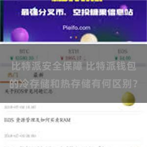 比特派安全保障 比特派钱包的冷存储和热存储有何区别？