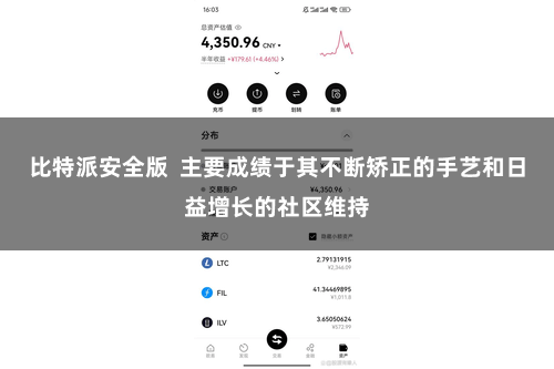 比特派安全版  主要成绩于其不断矫正的手艺和日益增长的社区维