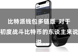 比特派钱包多链版  对于初度战斗比特币的东谈主来说