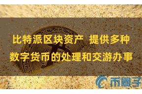 比特派区块资产  提供多种数字货币的处理和交游办事
