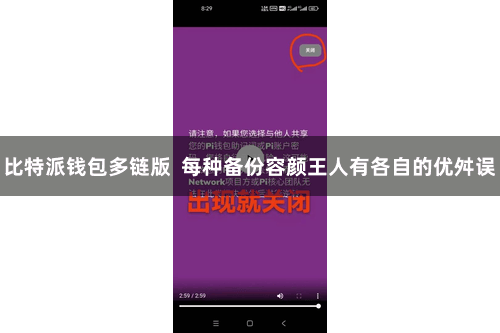 比特派钱包多链版  每种备份容颜王人有各自的优舛误