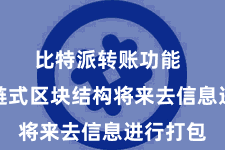 比特派转账功能  它哄骗链式区块结构将来去信息进行打包